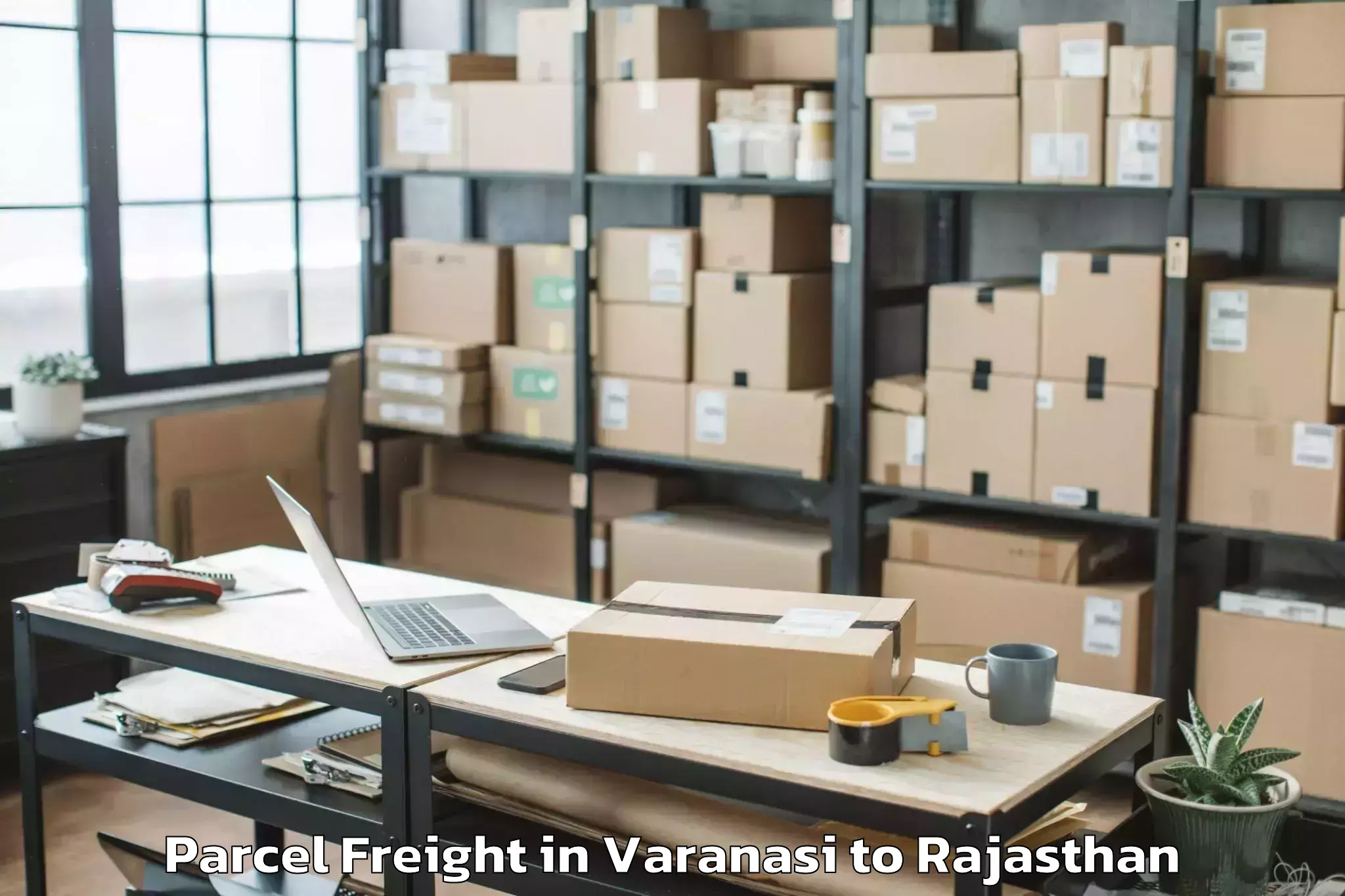 Book Varanasi to Bilara Parcel Freight Online